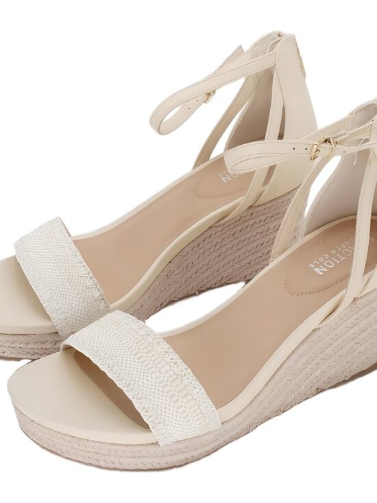 Kenneth Cole Women's Colton Espadrille Wedge Sandals Natural EU 41 US 10M - Picture 2 of 6
